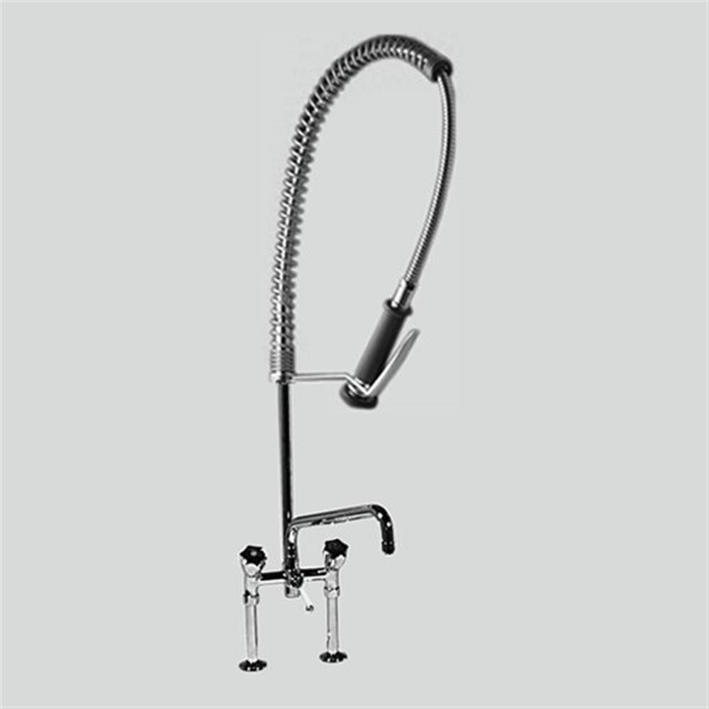 KWC Pre-rinse faucet - 2 handles, 400mm, 1100mm, chrome-plated