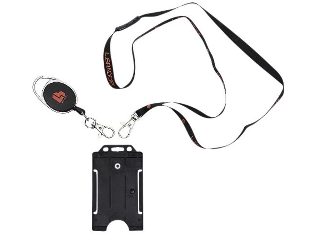 L.Brador 5005P ID Card Holder black plastic