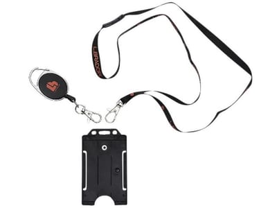 L.Brador 5005P ID Card Holder black plastic