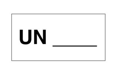 Label UN number