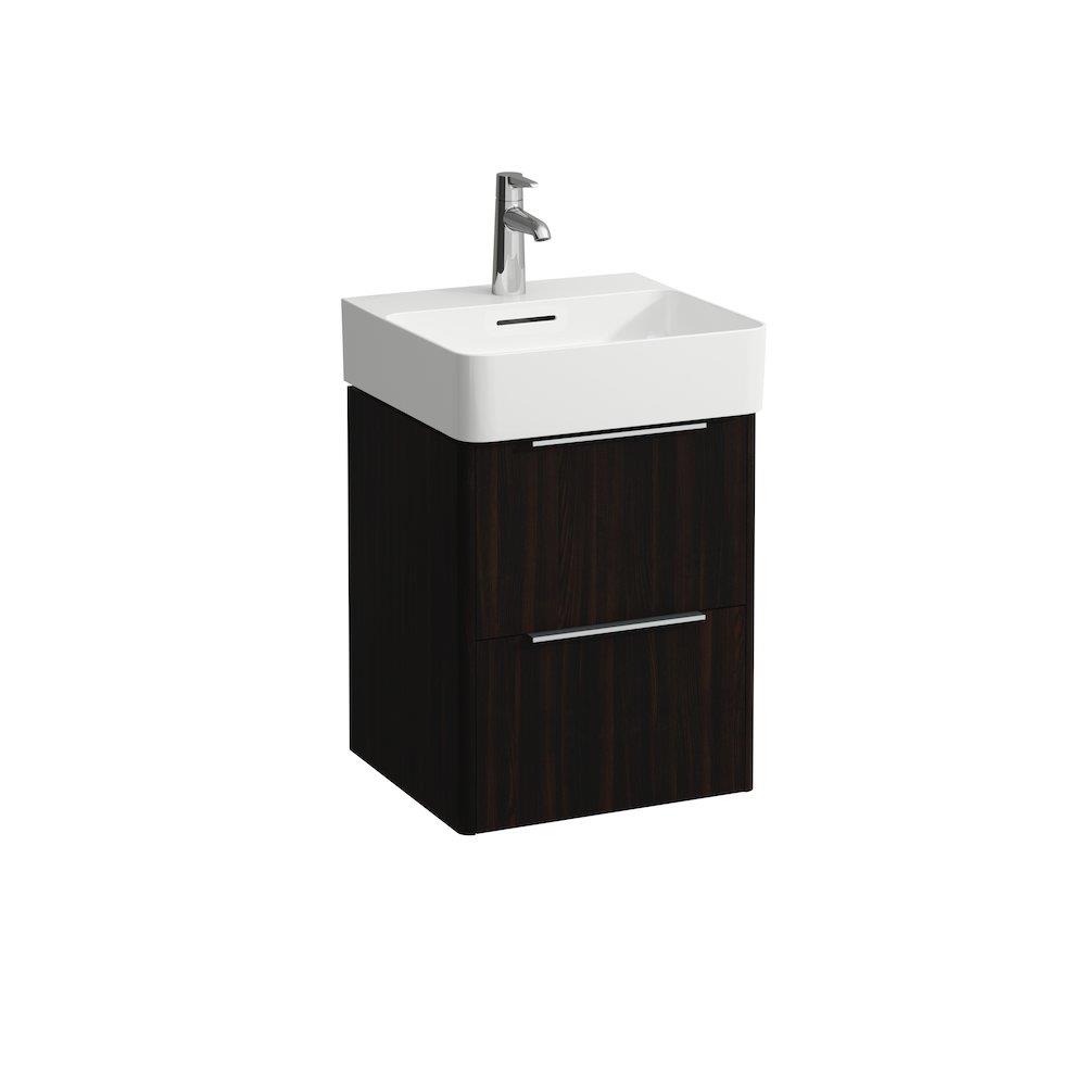 LAUFEN BASE Base Cabinet Dark Elm - 530mm, 435mm, 390mm, Elm, 2 Drawers
