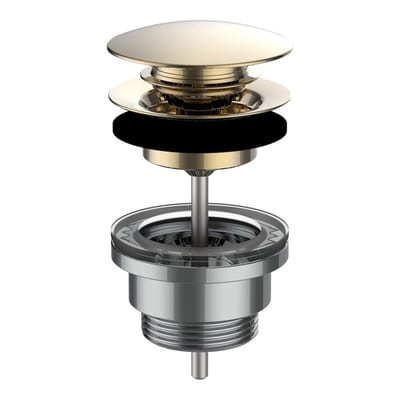 LAUFEN Bottom Valve - 63mm, 1 1/4", Push-open, Gold