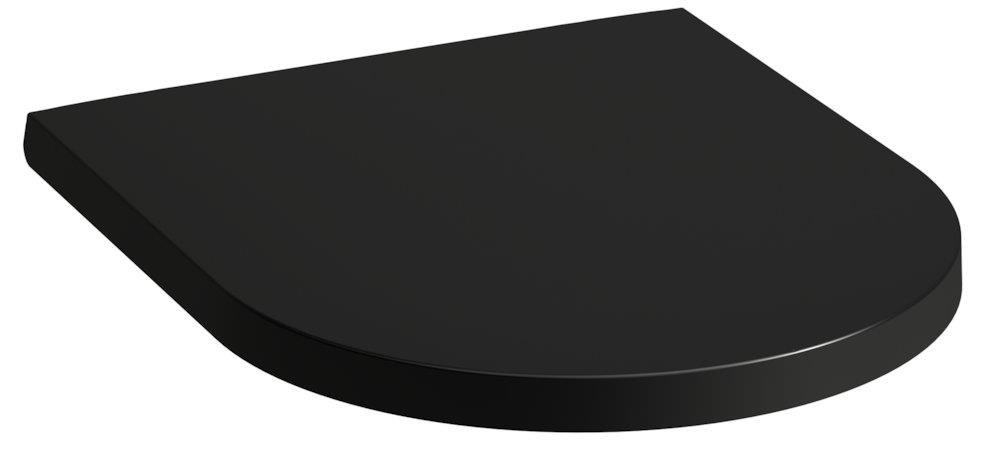 LAUFEN Kartell Toilet Seat with Lid - Matt Black, Soft-close, Quick-release