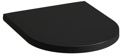 LAUFEN Kartell Toilet Seat with Lid - Matt Black, Soft-close, Quick-release