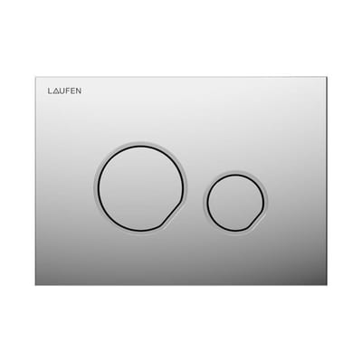 LAUFEN LIS Front-Operated Flush Plate Chrome - Dual-Flush Mechanical