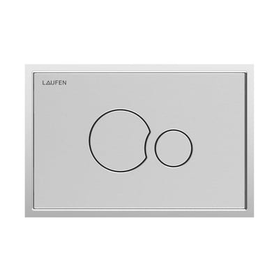 LAUFEN LIS Dual-Flush Actuator Plate - Matte Chrome