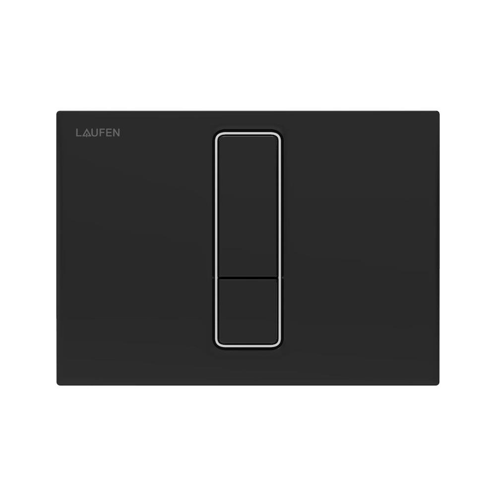 LAUFEN LIS Dual-flush Front Actuator Plate Matte Black Mechanical