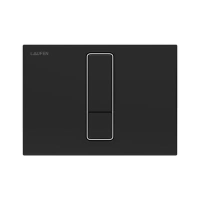 LAUFEN LIS Dual-flush Front Actuator Plate Matte Black Mechanical