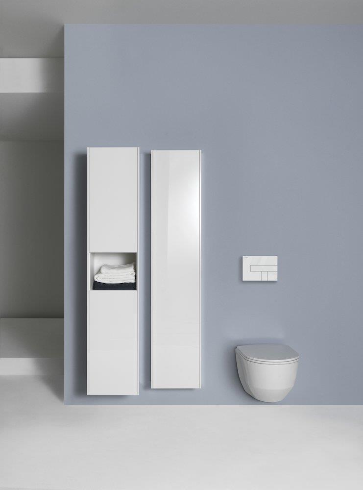 LAUFEN LIS Dual-Flush Operating Plate White - Front Operation, Mechanical
