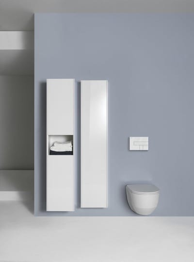 LAUFEN LIS Dual-Flush Operating Plate White - Front Operation, Mechanical