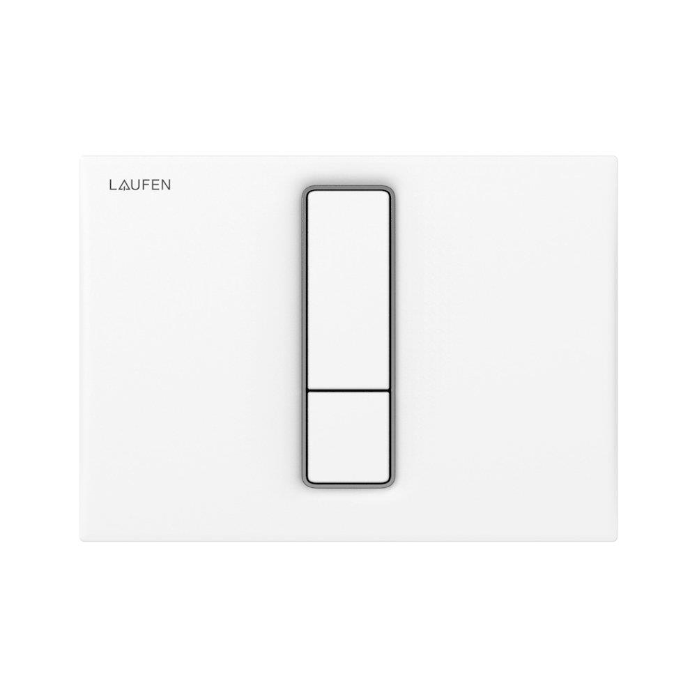 LAUFEN LIS Dual-Flush Operating Plate White Front Mechanical H9001010000001