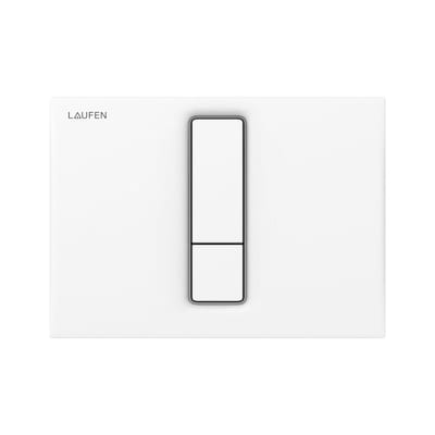 LAUFEN LIS Dual-Flush Operating Plate White Front Mechanical H9001010000001