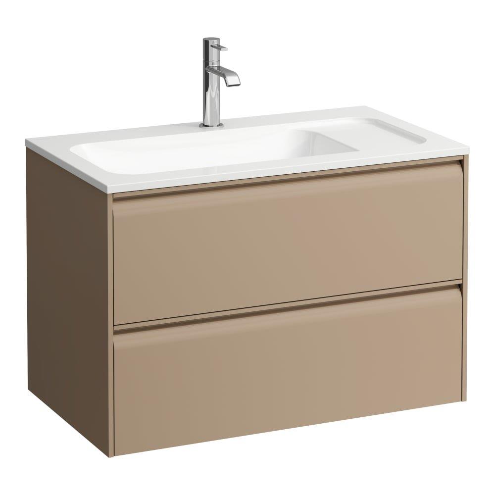 LAUFEN MEDA Base cabinet 505x440x770mm - cappuccino, 2 drawers, integrated handle