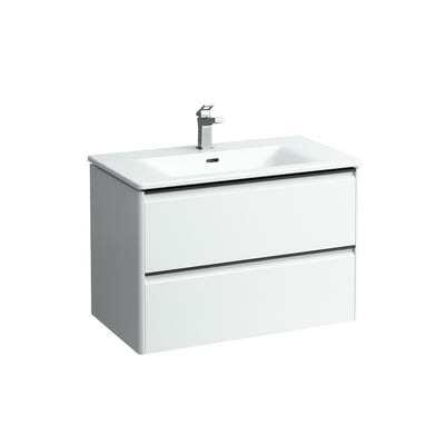 LAUFEN PALACE Vanity Set Foil Matte White 800 x 545 x 450 mm Single Basin