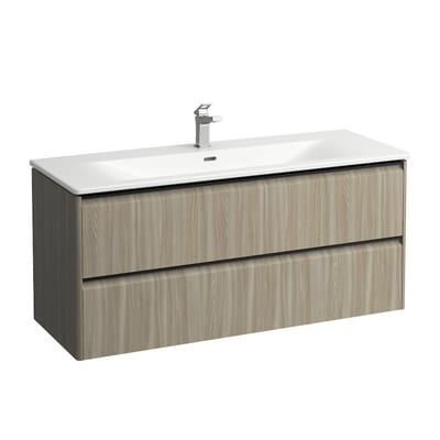 LAUFEN PALACE furniture package light elm 1200×545×450mm assembled 2 drawers 1 basin