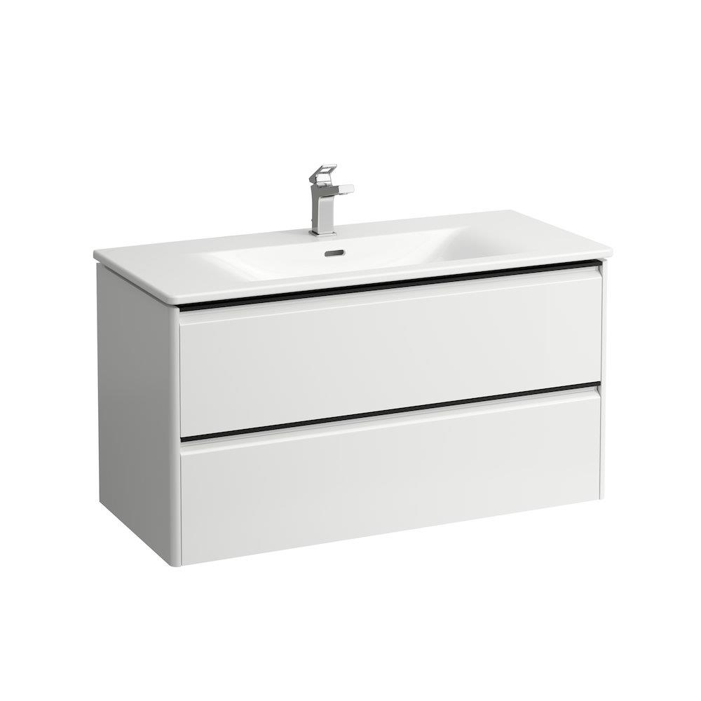 LAUFEN PALACE Furniture package white gloss foil - 1000x545x450mm, 2 drawers, 1 basin