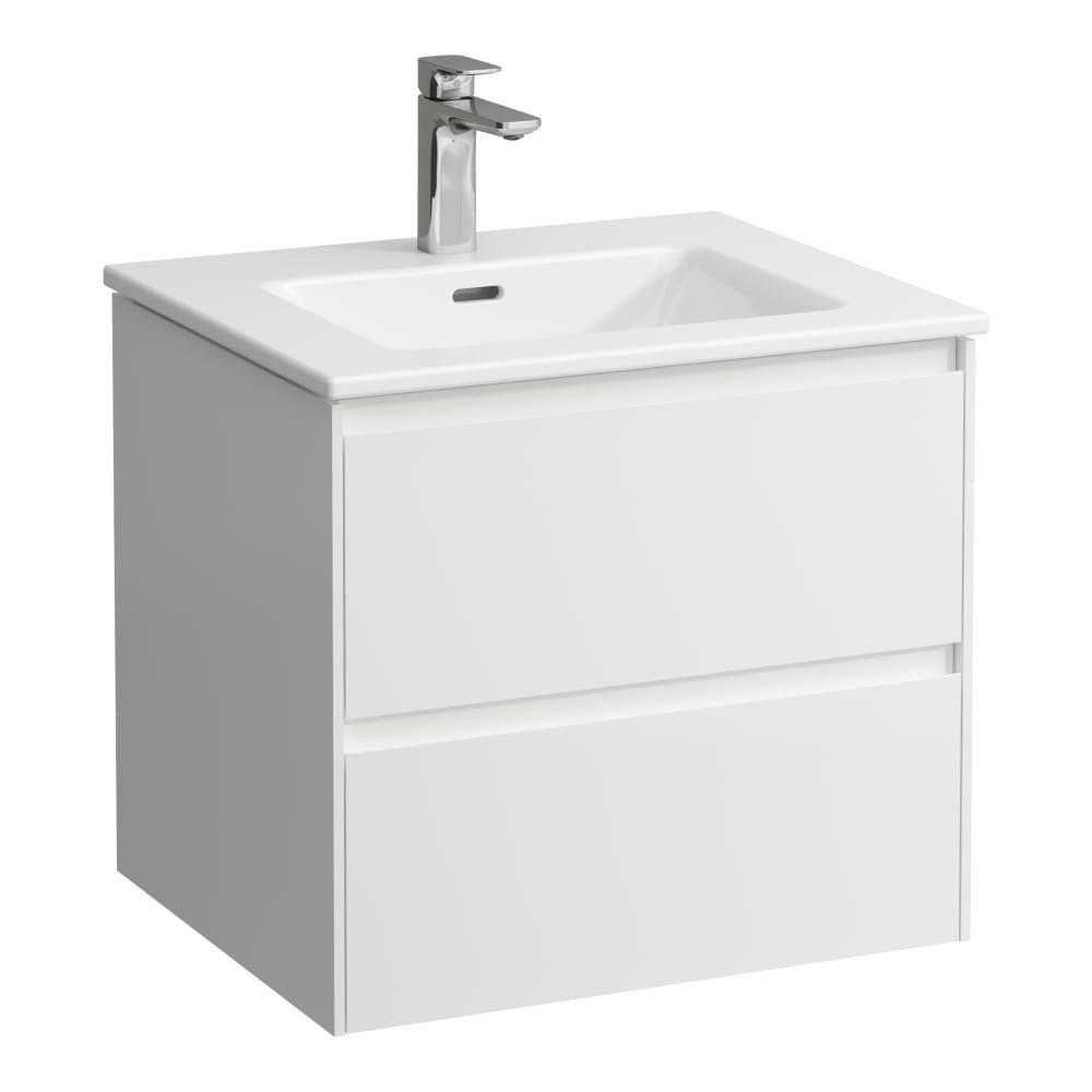 LAUFEN PRO X Furniture Package 600 mm - Matte White, Assembled, 2 Drawers, 1 Basin