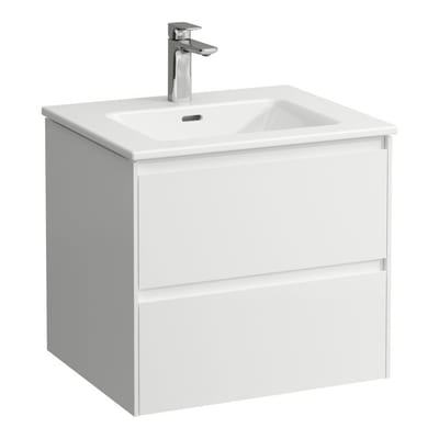 LAUFEN PRO X Furniture Package 600 mm - Matte White, Assembled, 2 Drawers, 1 Basin
