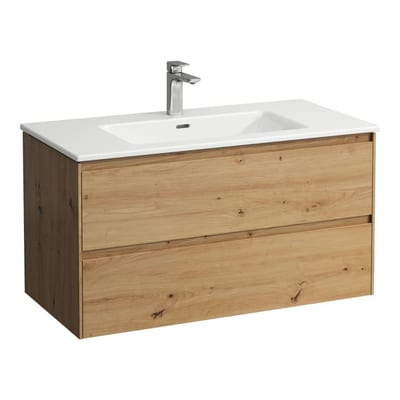 LAUFEN PRO X furniture package wild oak 1000x500x535mm - 2 drawers, 1 basin