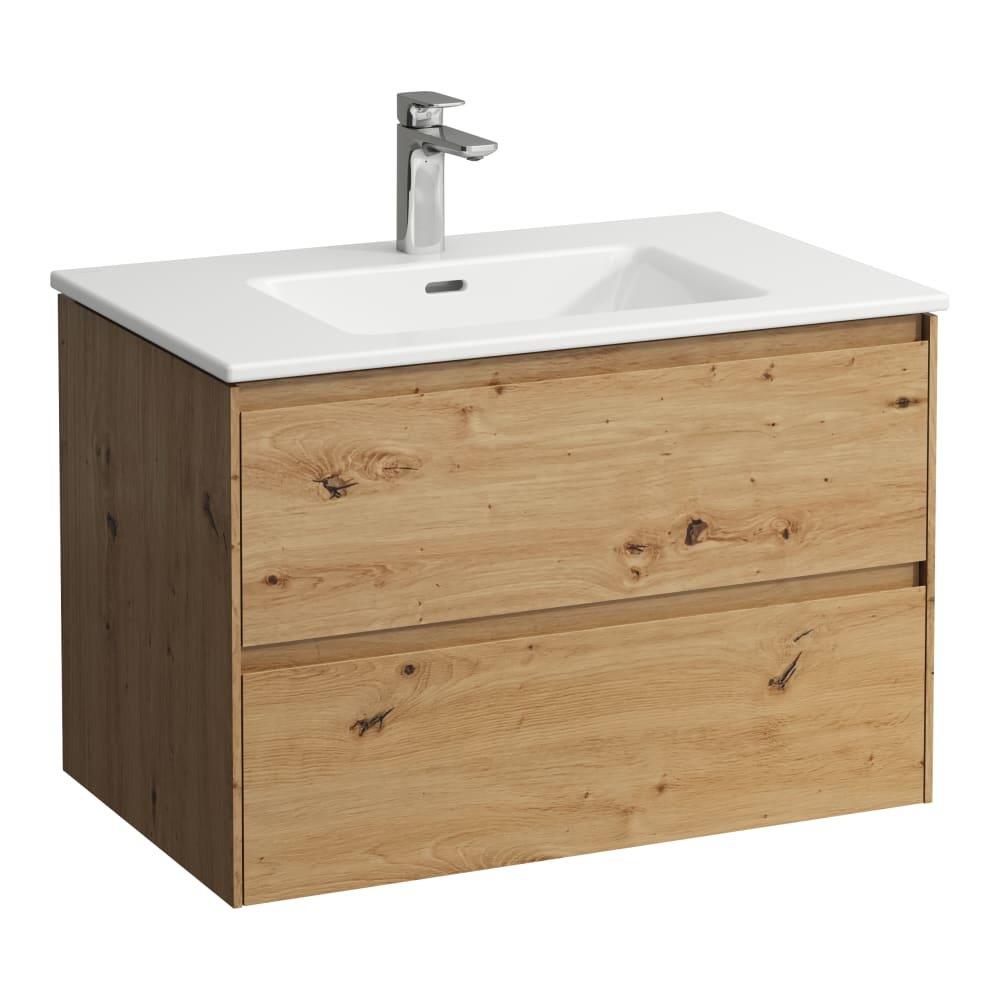 LAUFEN PRO X Furniture Package Wild Oak - 800x500x535mm, Oak, 2 Drawers, 1 Basin