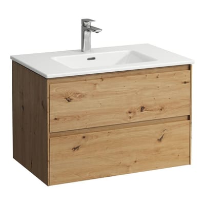 LAUFEN PRO X Furniture Package Wild Oak - 800x500x535mm, Oak, 2 Drawers, 1 Basin