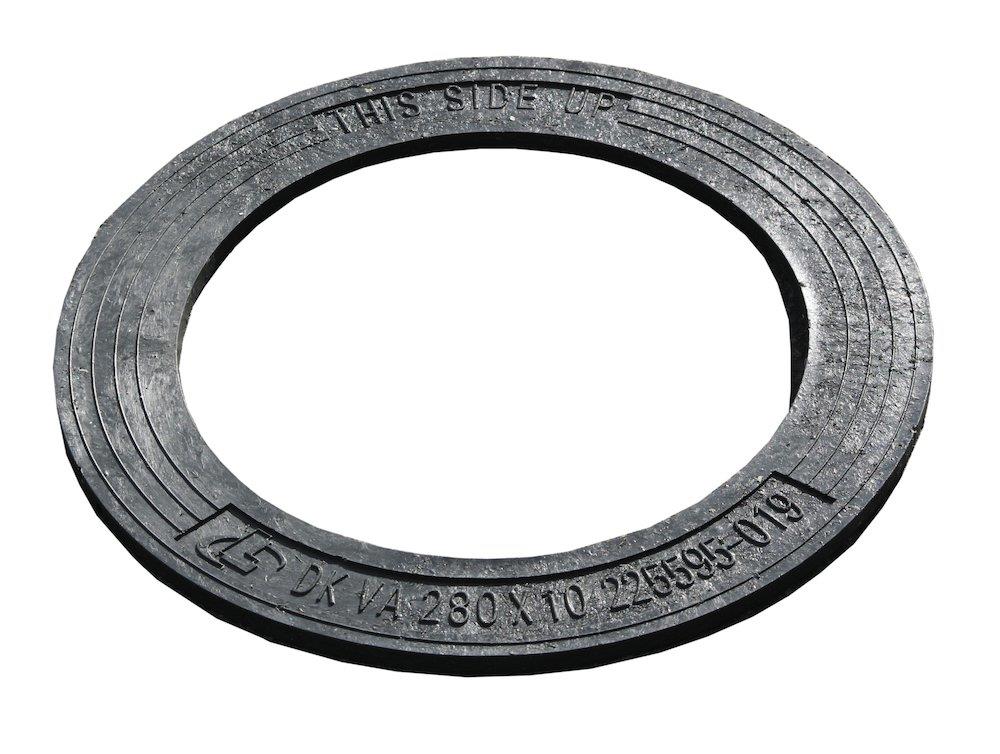 Lauridsen Top Ring/Asphalt Stop recycled plastic - 280mm, 300mm, 10mm, without rebate