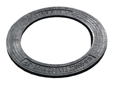 Lauridsen Top Ring/Asphalt Stop recycled plastic - 280mm, 300mm, 10mm, without rebate