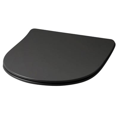 Lavabo Glomp Slim Toilet Seat with Lid - Matte Black, Soft-Close, Lift-Off
