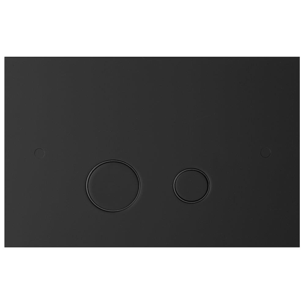 Lavabo Luna Dual-Flush Operating Plate - Front Actuation, Matte Black, Mechanical