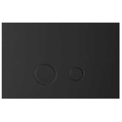 Lavabo Luna Dual-Flush Operating Plate - Front Actuation, Matte Black, Mechanical