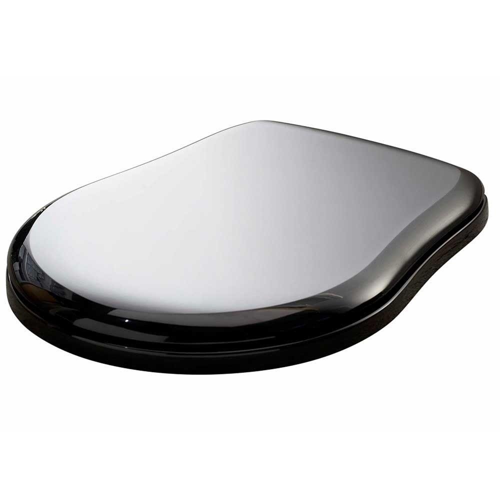 Lavabo Retro Toilet seat - Yes, black, without soft close, Fast fitting 10196658