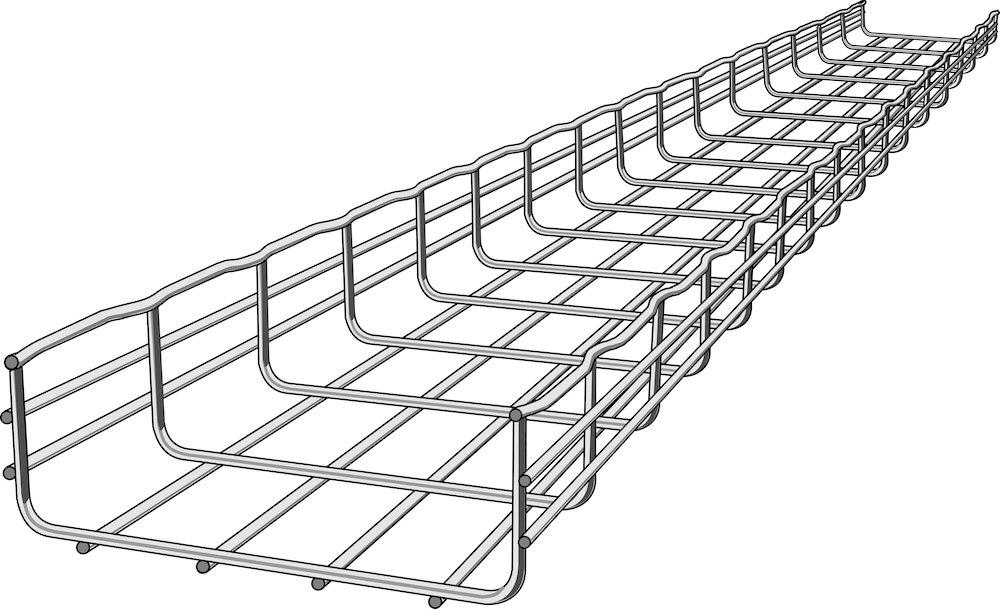 Legrand Cablofil CF-105-100-RS Wire mesh tray - Cablofil CF, 105mm, 100mm, 3M, steel ( stainless 316 )