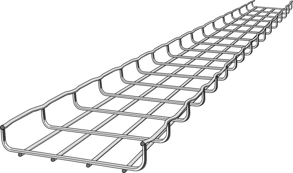 Legrand Cablofil CF-30-300-RS Wire mesh tray - Cablofil CF, 30mm, 300mm, 3M, steel ( stainless 316 )