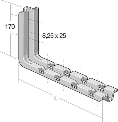 Legrand Cablofil CSN 150-G Console - Cablofil CSN, 228mm, steel ( galvanized )