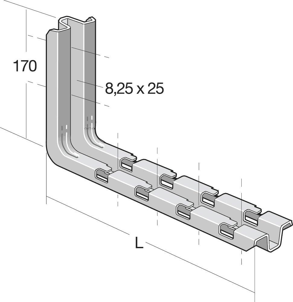 Legrand Cablofil CSN 300-G Console - Cablofil CSN, 378mm, steel ( galvanized )