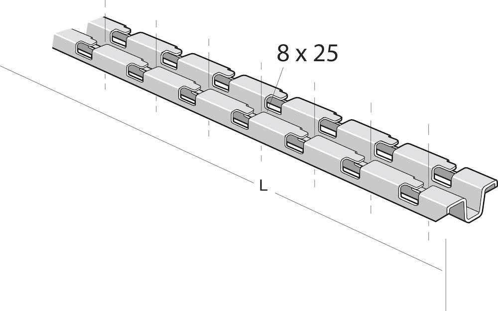 Legrand Cablofil PROCSN-2000-G Profile rail - Cablofil PROCSN, 2000mm, steel ( galvanized )