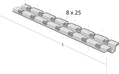 Legrand Cablofil PROCSN-2000-G Profile rail - Cablofil PROCSN, 2000mm, steel ( galvanized )