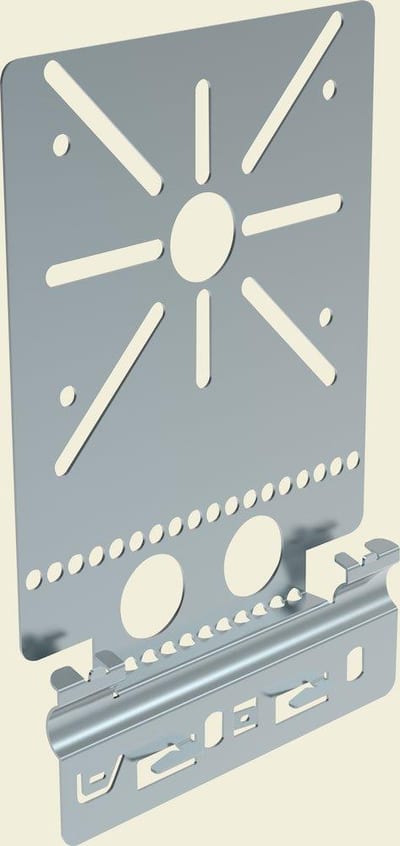 Legrand P31 H60 Quick PG Mounting Plate - P31 Quick, 200mm, 125mm, steel ( El-galvanised )
