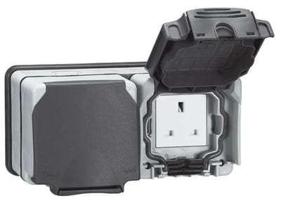 Legrand PLEXO Mosaic Base double - PLEXO, 2, 66, grey