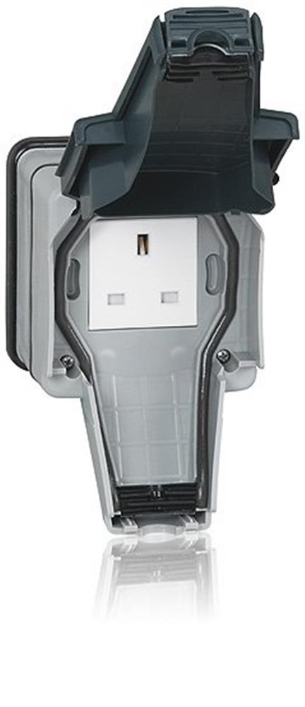 Legrand PLEXO Mosaic Base with cable entry - PLEXO, 1, 66, grey