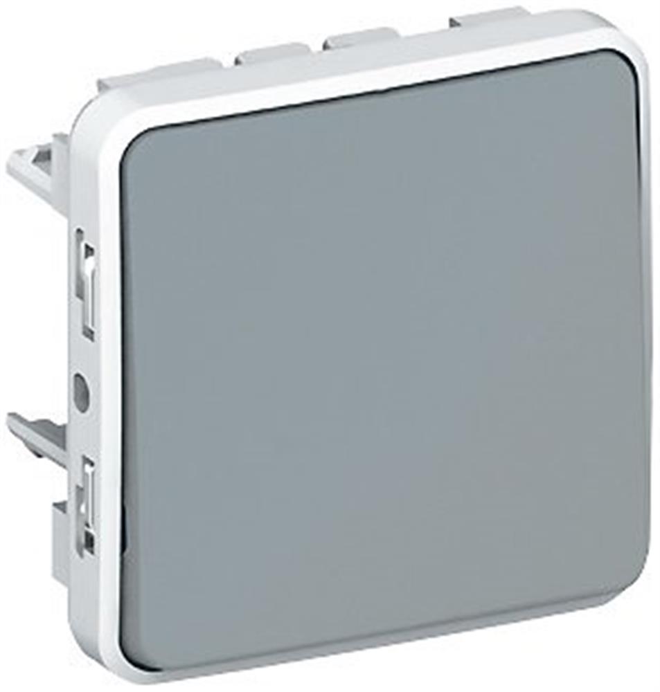 Legrand Plexo Two-Way Switch 10A - Plexo 55, 1, grey, 55
