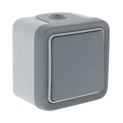 Legrand Plexo Two-Way Switch with base - Plexo 66, 1, grey, 66