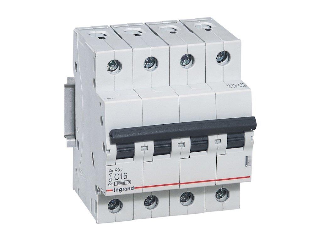 Legrand TX3 Circuit breaker - TX3, 63A, 4P, C