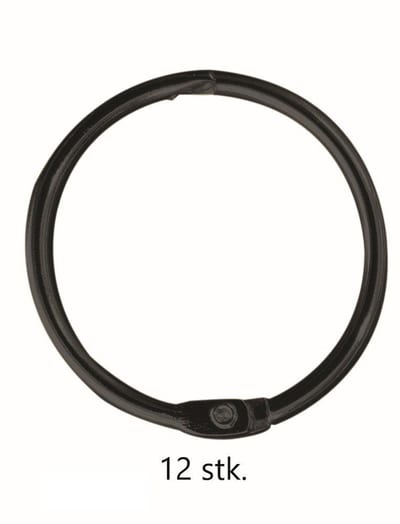 Leijma Curtain rings - black