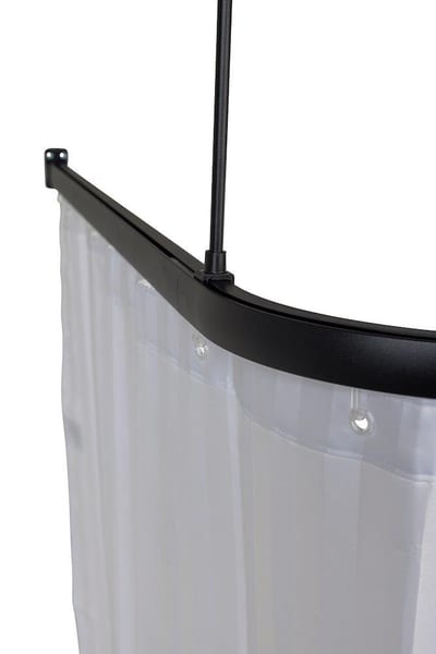 Leijma Stable Shower Curtain Rod 900 mm Matt Black