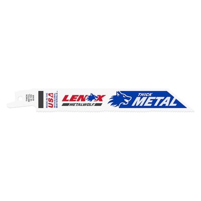 Lenox Standard Bi-Metal Reciprocating Saw Blade 614R - 152mm, 14 TPI, Metal, 5