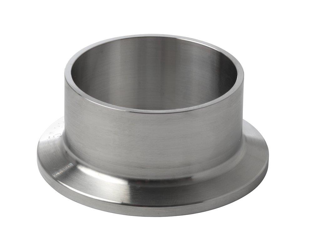 Hygienic Clamp Ferrule BS 4825-3, Ø38.35 × 1.73 mm, 316L Satin