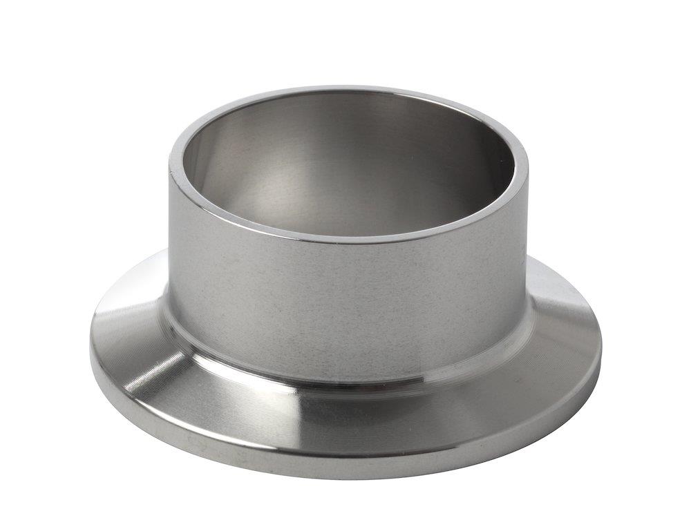 Hygienic Clamp Ferrule DIN 32676, Ø204 × 2 mm, 316L Satin