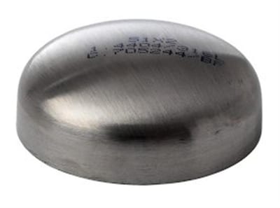 Hygienic Weld End Cap, Ø154 × 2 mm, 316L Matt