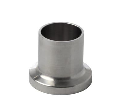 Hygienic Mini Clamp Ferrule, Ø12.7 × 1.6 mm, 316L Satin